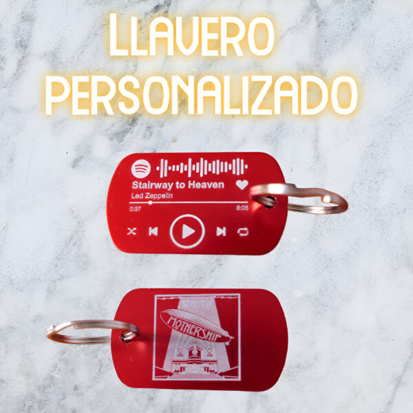 Llavero Personalizado con Canción